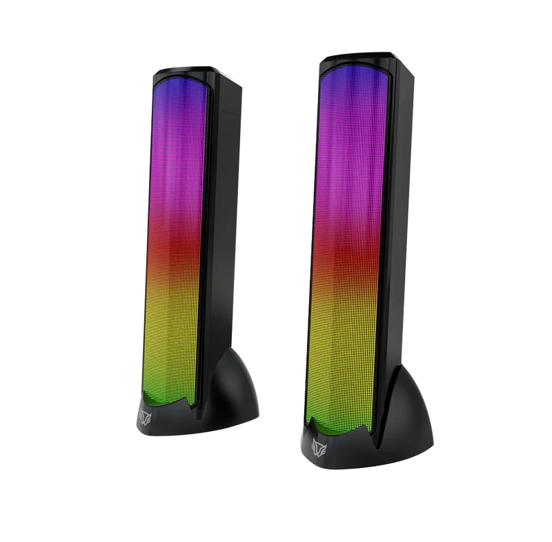 Bocina Gamer Balam Rush Glimm Tower Bg575 / Alambrica Usb / Bluetooth Conexin 3.5 Mm / Sonido Estereo / 10 W / Iluminacion Led / Negro / Br-936972