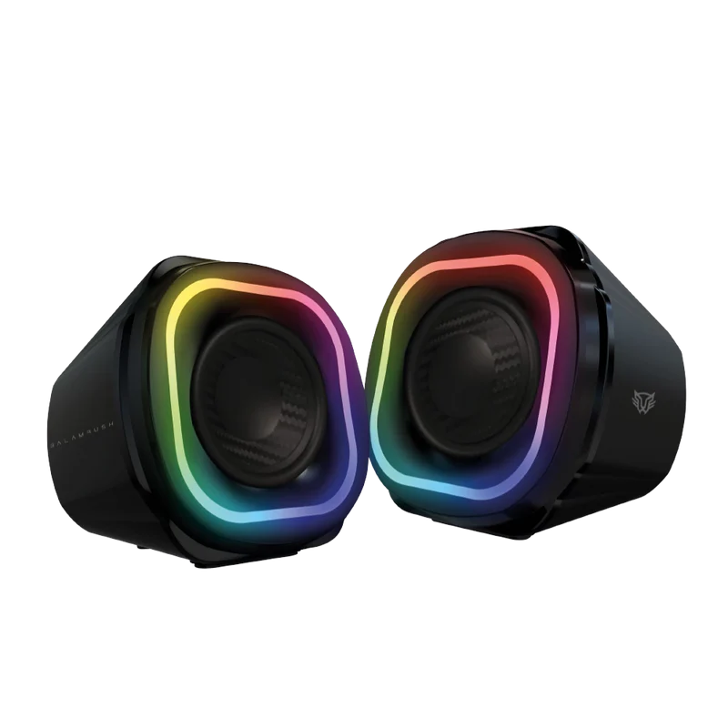 Bocina Gamer Balam Rush Glimm Quad Bg555 / Alambrica Usb / Bluethooth - 3.5 Mm / Sonido Estereo / 10 W / Iluminacion Led / Negro / Br-937016