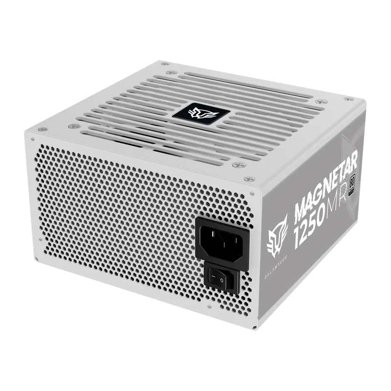 Fuente De Poder Gamer Balam Rush Magnetar 1250mr / Certificada / 1250w / 80 Plus Platinum / Atx / Full Modular / Bajo Nivel De Ruido / 5 AÑos De Garantia / Blanco / Br-937627
