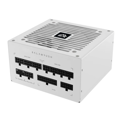 Fuente De Poder Gamer Balam Rush Magnetar 1250mr / Certificada / 1250w / 80 Plus Platinum / Atx / Full Modular / Bajo Nivel De Ruido / 5 AÑos De Garantia / Blanco / Br-937627