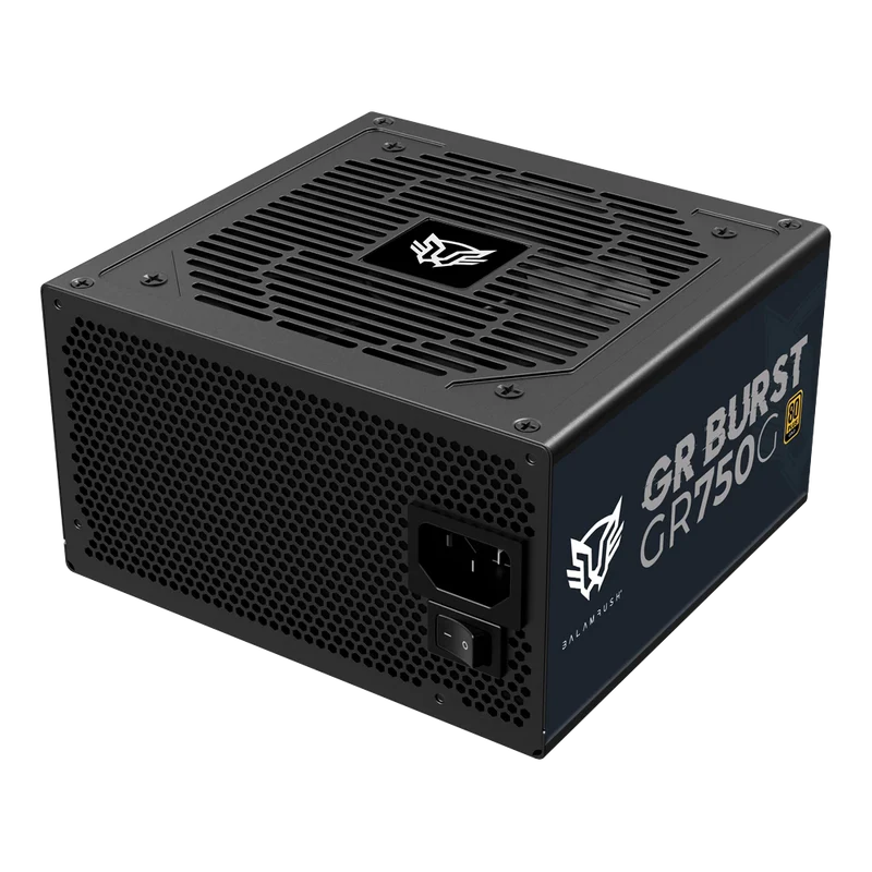 Fuente De Poder Gamer Balam Rush Gr Burst Gr750g / Certificada / 750w / 80 Plus Gold / Atx / Full Modular / Bajo Nivel De Ruido / Negro / Br-937665