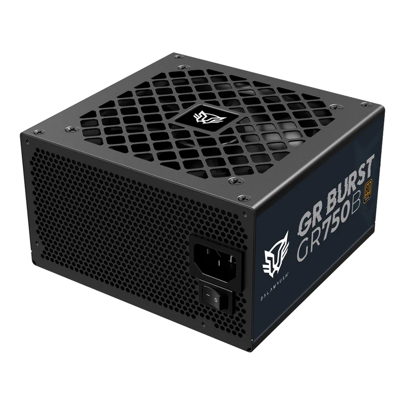 Fuente De Poder Gamer Balam Rush Gr Burst Gr750b / Certificada / 750 W / 80 Plus Bronze / Atx / No Modular / Bajo Nivel De Ruido / 5 AÑos De Garantia / Negro / Br-937672