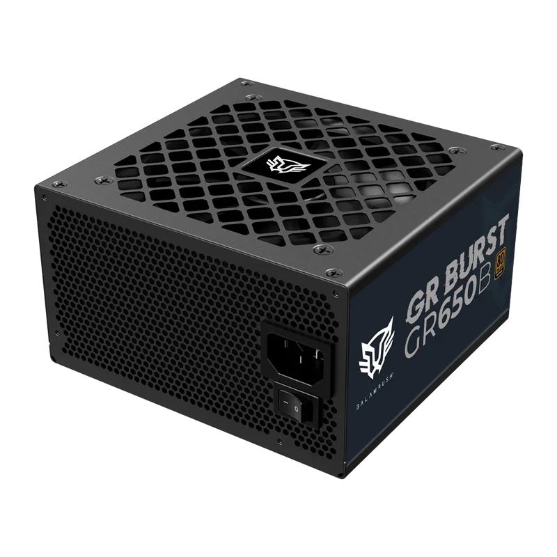 Fuente De Poder Gamer Balam Rush Gr Burst Gr650b / Certificada / 650w / 80 Plus Bronze / Atx / No Modular / Bajo Nivel De Ruido / 5 AÑos De Garantia / Negro / Br-937689