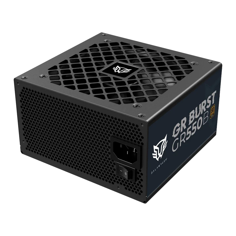 Fuente De Poder Gamer Balam Rush Gr Burst Gr550b / Certificada / 550w / 80 Plus Bronze / Atx / No Modular / Bajo Nivel De Ruido / 5 AÑos De Garantia / Negro / Br-937696