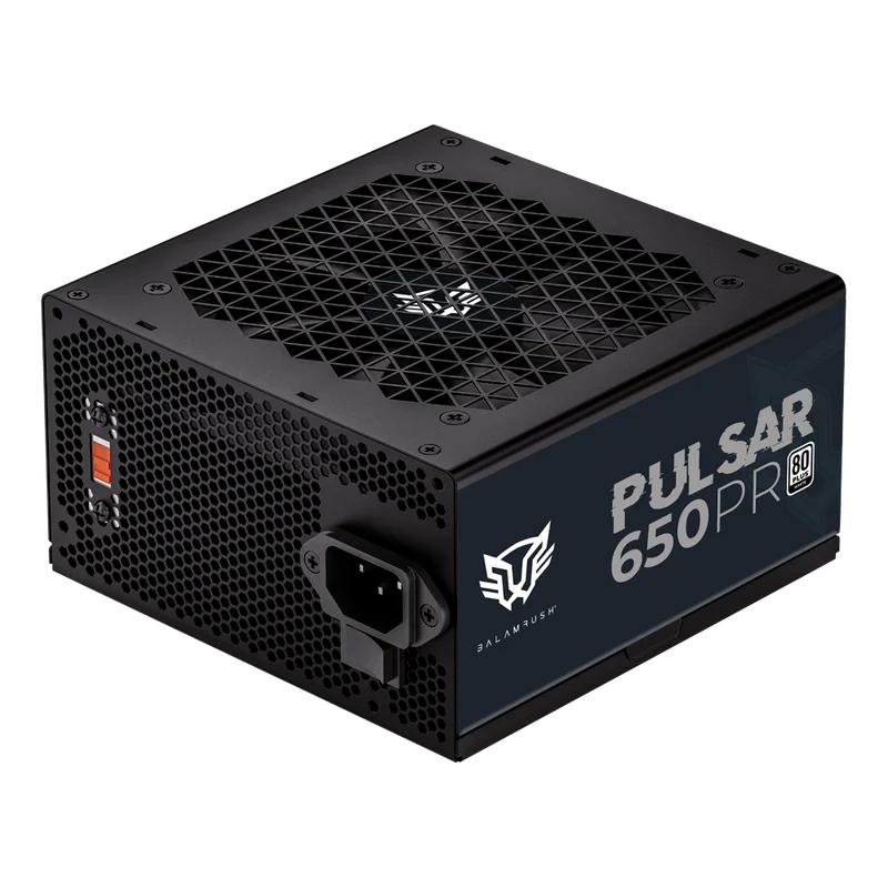 Fuente De Poder Gamer Balam Rush Pulsar 650pr / Certificada / 650w / 80 Plus White / Atx / No Modular / Bajo Nivel De Ruido / 5 AÑos De Garantia / Negro / Br-937719