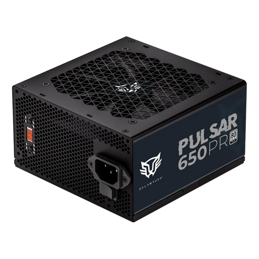 Fuente De Poder Gamer Balam Rush Pulsar 650pr / Certificada / 650w / 80 Plus White / Atx / No Modular / Bajo Nivel De Ruido / 5 AÑos De Garantia / Negro / Br-937719