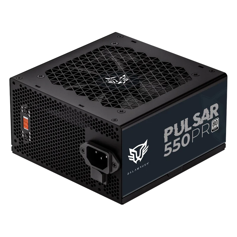 Fuente De Poder Gamer Balam Rush Pulsar 550pr / Certificada / 550w / 80 Plus White / Atx / No Modular / Bajo Nivel De Ruido / 5 AÑos De Garantia / Negro / Br-937726