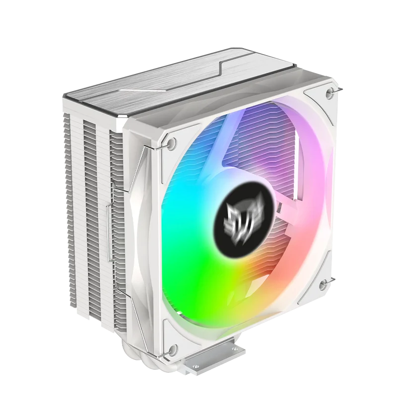 Disipador De Aire Balam Rush Nitrox Nx60 / Intel - Amd / Hidraulico / 4 Pines Pwn - Argb / 3 Pines 5v / 6 Pipas / 600 - 1800 Rpm / Flujo De Aire 73.6 Cfm / Blanco / Br-937924