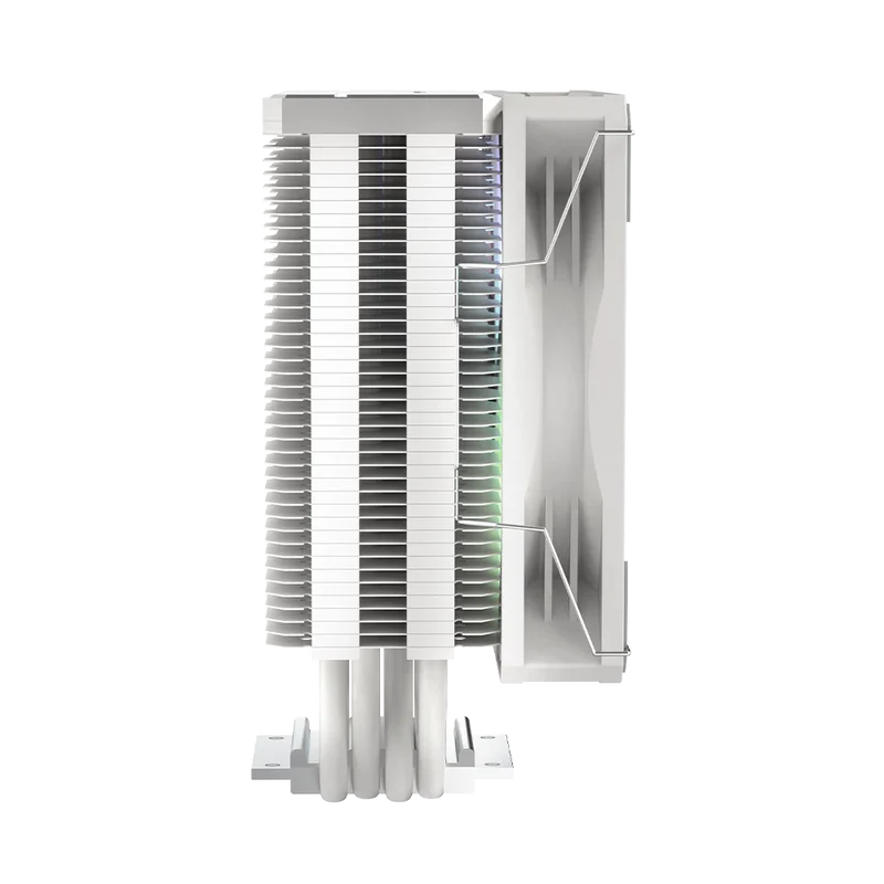 Disipador De Aire Balam Rush Nitrox Nx60 / Intel - Amd / Hidraulico / 4 Pines Pwn - Argb / 3 Pines 5v / 6 Pipas / 600 - 1800 Rpm / Flujo De Aire 73.6 Cfm / Blanco / Br-937924