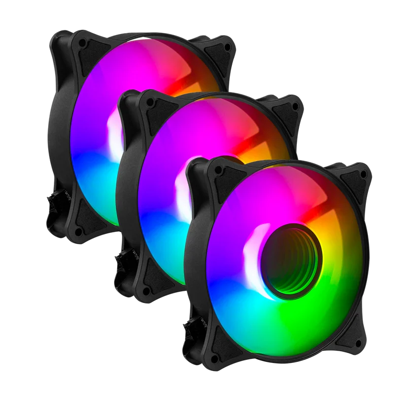 Ventilador Para Pc Balam Rush Eolox Blaze Ex90k / 3 Pz / Flujo De Aire 35.37 Cfm / Silencioso 22.5 D B / 1200 Rpm / 3 Pines Macho Y Hembra / Aura Rgb / Negro / Br-937948