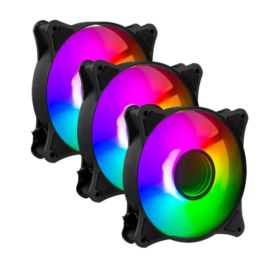 Ventilador Para Pc Balam Rush Eolox Blaze Ex90k / 3 Pz / Flujo De Aire 35.37 Cfm / Silencioso 22.5 D B / 1200 Rpm / 3 Pines Macho Y Hembra / Aura Rgb / Negro / Br-937948