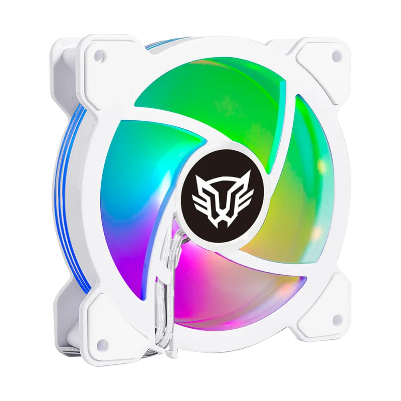 Kit Ventiladores Balam Rush Eolox Blaze Ex50kw / 3 Piezas / Flujo De Aire 28.76 Cfm / Silencioso / 1500 Rpm / Iluminacion Rgb / 3 Pines / 120 X 25 Mm / Blanco / Br-937993