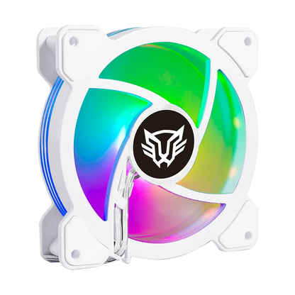 Kit Ventiladores Balam Rush Eolox Blaze Ex50kw / 3 Piezas / Flujo De Aire 28.76 Cfm / Silencioso / 1500 Rpm / Iluminacion Rgb / 3 Pines / 120 X 25 Mm / Blanco / Br-937993