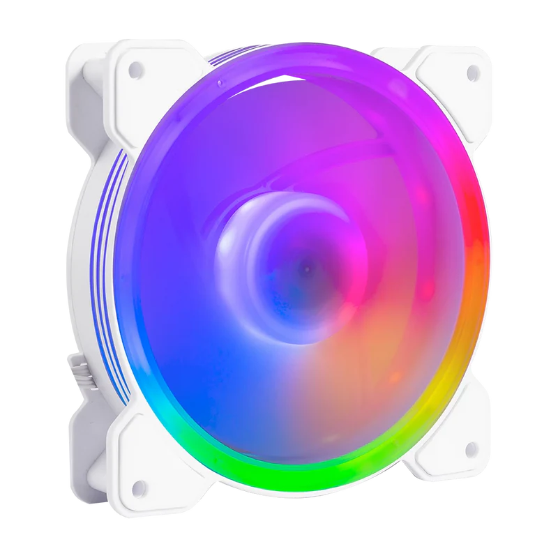 Kit Ventiladores Balam Rush Eolox Blaze Ex50kw / 3 Piezas / Flujo De Aire 28.76 Cfm / Silencioso / 1500 Rpm / Iluminacion Rgb / 3 Pines / 120 X 25 Mm / Blanco / Br-937993