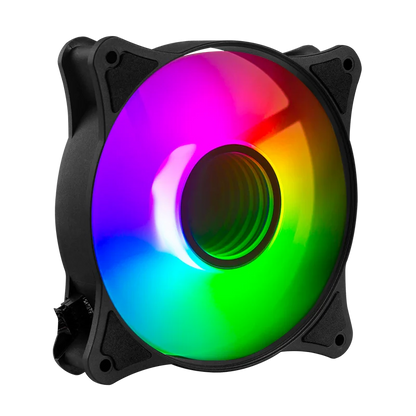 Ventilador De Aire Gamer Balam Rush Eolox Blaze Ex90 / Flujo De Aire 35.37 Cfm / 120 X 25 Mm / Silencioso 22.5 Db / Velocidad 1200 Rpm / Pines 3 Macho Y Hembra / Aura Rgb / Ngro / Br-938020