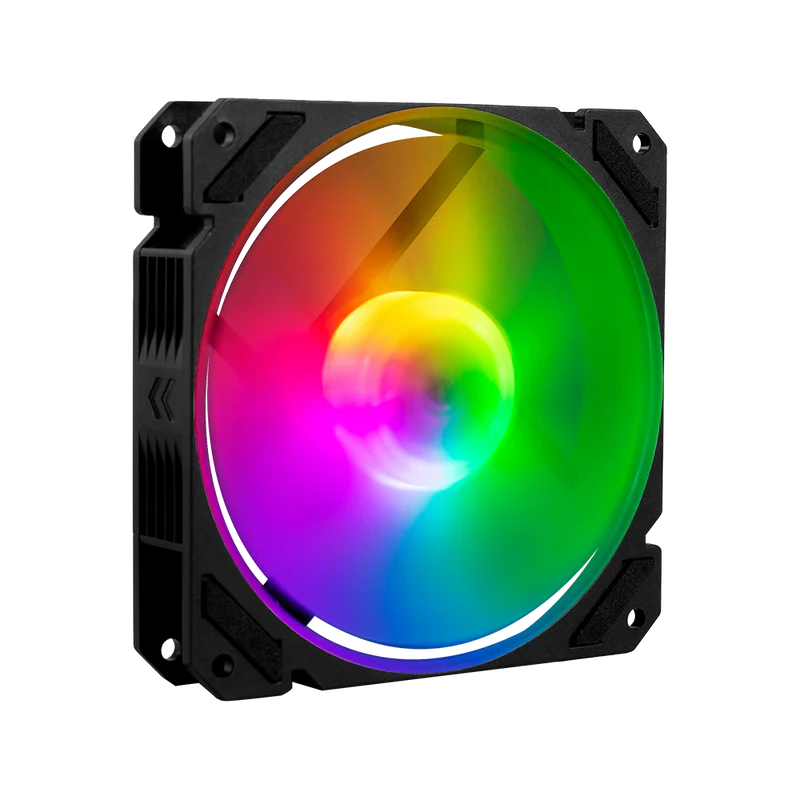 Ventilador De Aire Balam Rush Eolox Blaze Ex70 / Flujo De Aire 30.71 Cfm / Silencioso 221 Db / Velocidad 1200 Rpm / Pines 3 Macho Y Hembra / Aura Rgb / Negro / Br-938044