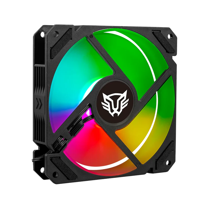 Ventilador De Aire Balam Rush Eolox Blaze Ex70 / Flujo De Aire 30.71 Cfm / Silencioso 221 Db / Velocidad 1200 Rpm / Pines 3 Macho Y Hembra / Aura Rgb / Negro / Br-938044