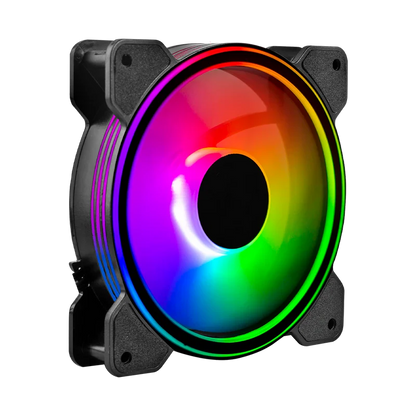 Ventilador Para Pc Balam Rush Eolox Blaze Ex50 / Flujo De Aire 30.71 Cfm / Silencioso 221 Db / Velocidad 1200 Rpm / Pines 3 Macho Y Hembra / Negro  /  Aura Rgb / Br-938068