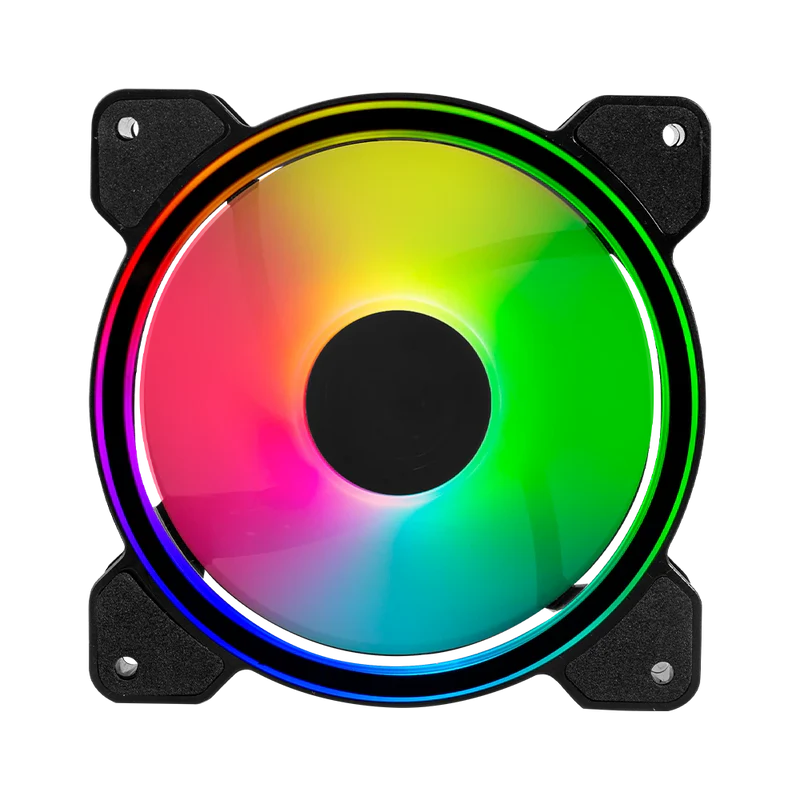 Ventilador Para Pc Balam Rush Eolox Blaze Ex50 / Flujo De Aire 30.71 Cfm / Silencioso 221 Db / Velocidad 1200 Rpm / Pines 3 Macho Y Hembra / Negro  /  Aura Rgb / Br-938068