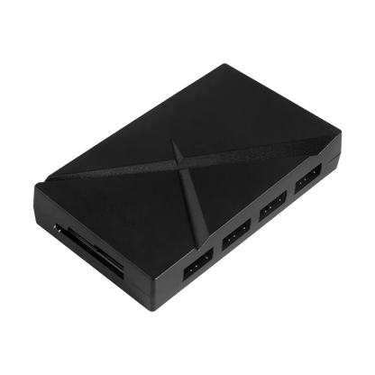 Hub Multicontacto Balam Rush Eolox Hub Exh8 / Ventiladores 12 Vc.c. / Iluminacion 5 Vc.c. / 4 Conectores Pwm / 4 Conectores Argb 3 Pin / Salida Sata 4 Pin Argb 5 V / Control / Br-938105