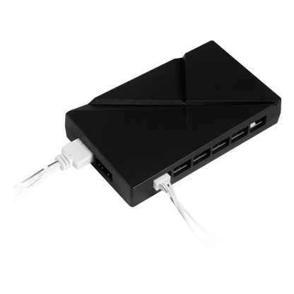 Hub Multicontacto Balam Rush Eolox Hub Exh8 / Ventiladores 12 Vc.c. / Iluminacion 5 Vc.c. / 4 Conectores Pwm / 4 Conectores Argb 3 Pin / Salida Sata 4 Pin Argb 5 V / Control / Br-938105
