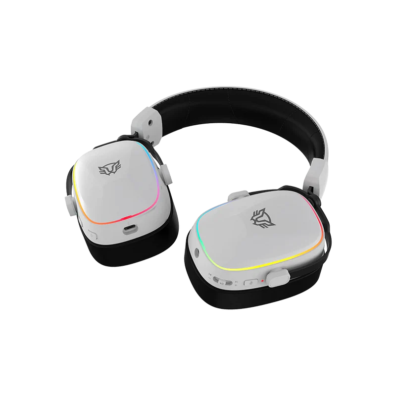 Audifonos Gamer Aeon Expert Hs1100 / Diadema Inalambricos / Bt 5.3 - Dongle Usb - Aux 3.5 Mm / Pc - Disp Moviles - Consolas / Microfono Omnidireccional / Rgb / 20 - 20 Khz / Blanco / Br-938518