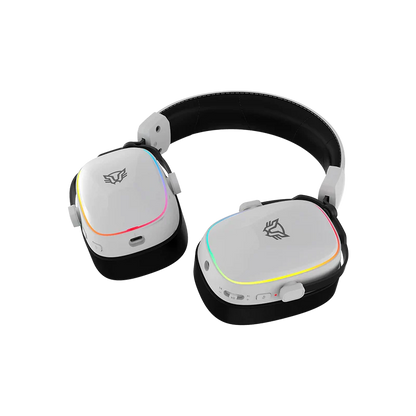 Audifonos Gamer Aeon Expert Hs1100 / Diadema Inalambricos / Bt 5.3 - Dongle Usb - Aux 3.5 Mm / Pc - Disp Moviles - Consolas / Microfono Omnidireccional / Rgb / 20 - 20 Khz / Blanco / Br-938518