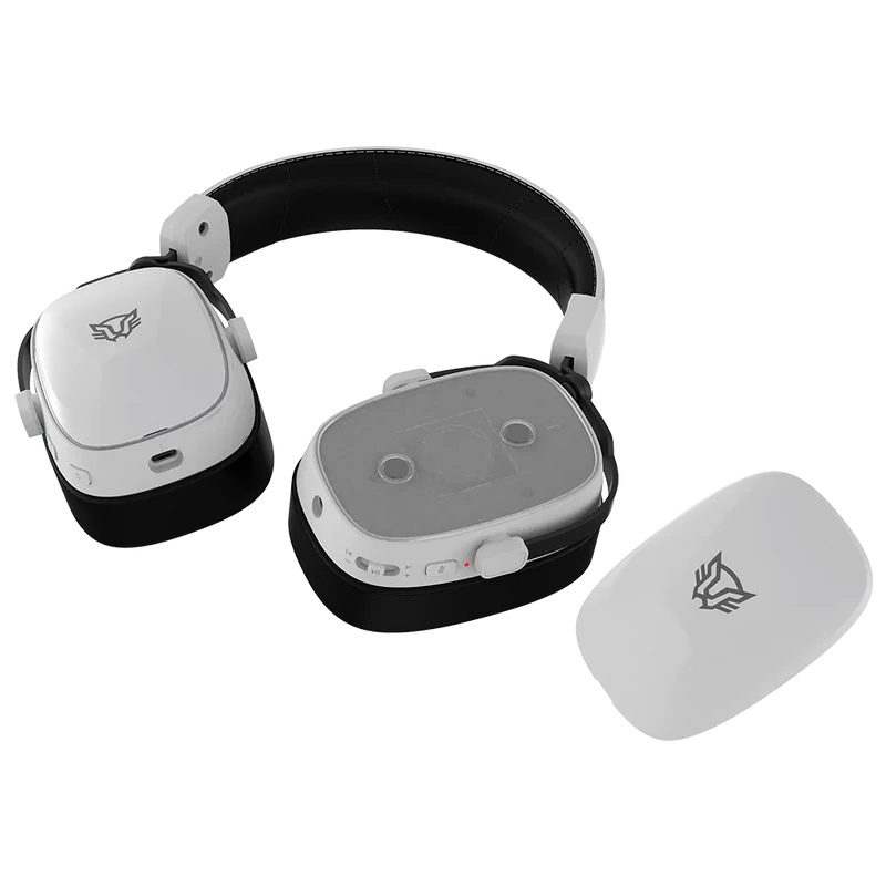 Audifonos Gamer Aeon Expert Hs1100 / Diadema Inalambricos / Bt 5.3 - Dongle Usb - Aux 3.5 Mm / Pc - Disp Moviles - Consolas / Microfono Omnidireccional / Rgb / 20 - 20 Khz / Blanco / Br-938518