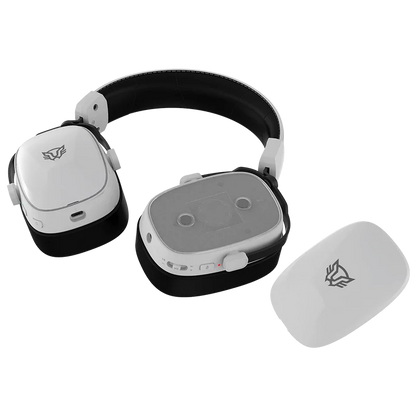 Audifonos Gamer Aeon Expert Hs1100 / Diadema Inalambricos / Bt 5.3 - Dongle Usb - Aux 3.5 Mm / Pc - Disp Moviles - Consolas / Microfono Omnidireccional / Rgb / 20 - 20 Khz / Blanco / Br-938518