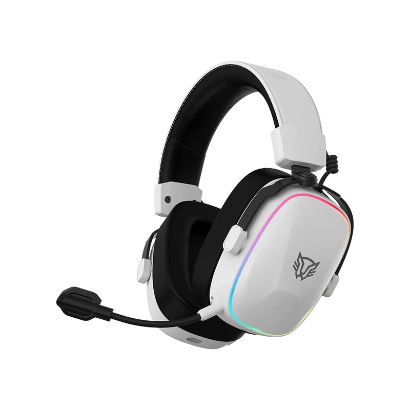 Audifonos Gamer Aeon Expert Hs1100 / Diadema Inalambricos / Bt 5.3 - Dongle Usb - Aux 3.5 Mm / Pc - Disp Moviles - Consolas / Microfono Omnidireccional / Rgb / 20 - 20 Khz / Blanco / Br-938518