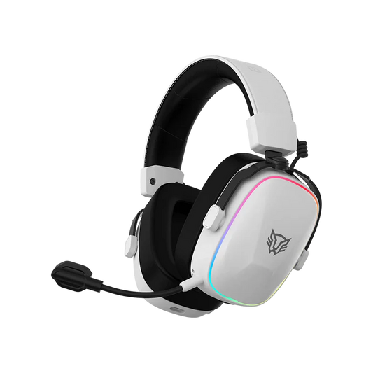 Audifonos Gamer Aeon Expert Hs1100 / Diadema Inalambricos / Bt 5.3 - Dongle Usb - Aux 3.5 Mm / Pc - Disp Moviles - Consolas / Microfono Omnidireccional / Rgb / 20 - 20 Khz / Blanco / Br-938518