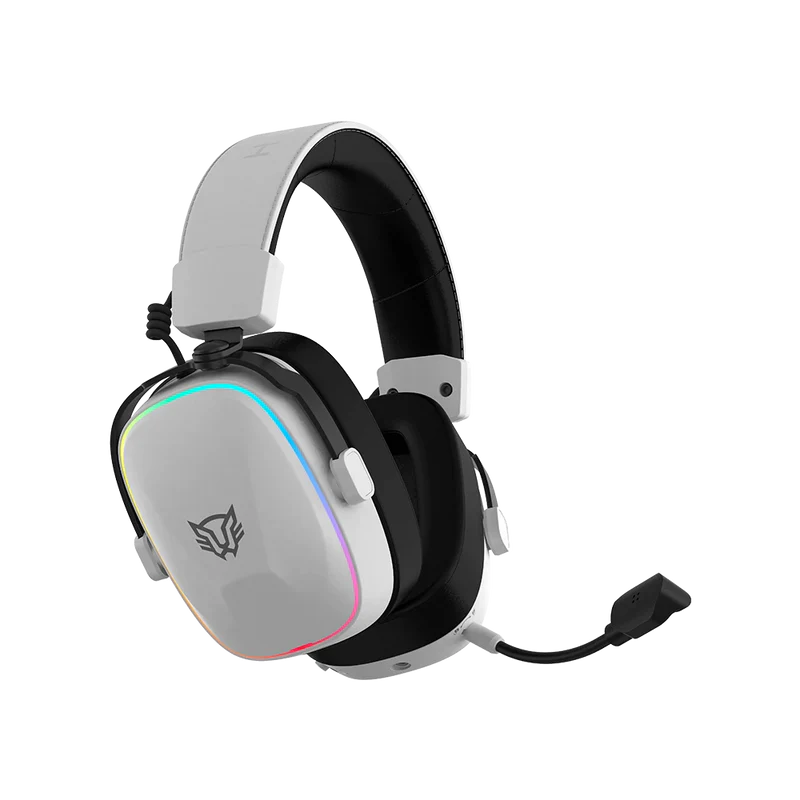 Audifonos Gamer Aeon Expert Hs1100 / Diadema Inalambricos / Bt 5.3 - Dongle Usb - Aux 3.5 Mm / Pc - Disp Moviles - Consolas / Microfono Omnidireccional / Rgb / 20 - 20 Khz / Blanco / Br-938518