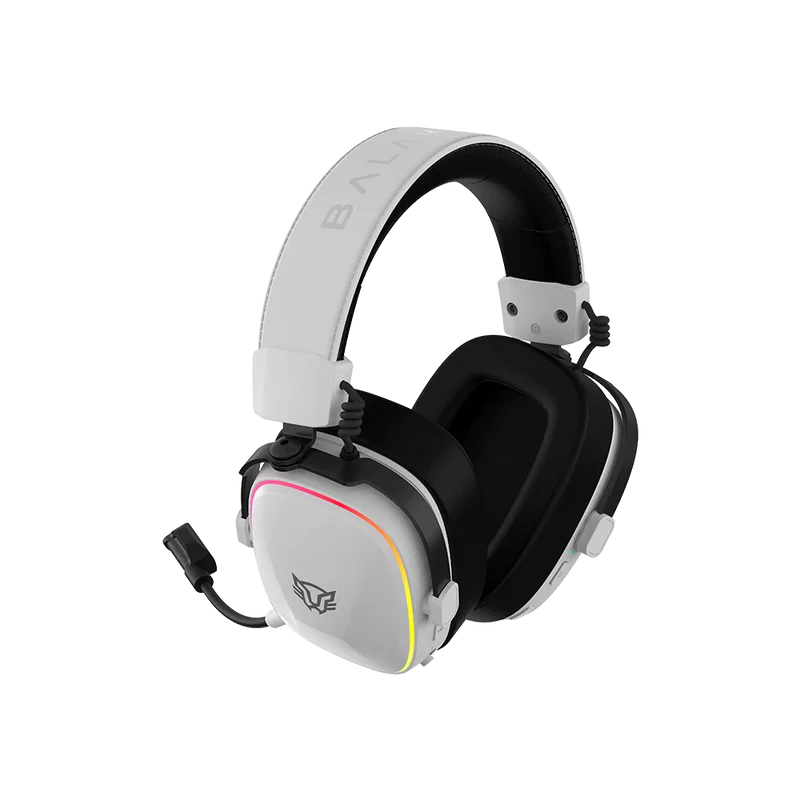 Audifonos Gamer Aeon Expert Hs1100 / Diadema Inalambricos / Bt 5.3 - Dongle Usb - Aux 3.5 Mm / Pc - Disp Moviles - Consolas / Microfono Omnidireccional / Rgb / 20 - 20 Khz / Blanco / Br-938518