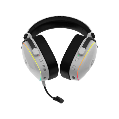 Audifonos Gamer Aeon Expert Hs1100 / Diadema Inalambricos / Bt 5.3 - Dongle Usb - Aux 3.5 Mm / Pc - Disp Moviles - Consolas / Microfono Omnidireccional / Rgb / 20 - 20 Khz / Blanco / Br-938518