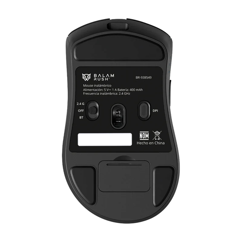 Mouse Gamer Balam Rush Drift Perform Mg5 / Dual Inalambrico  - Alambrico / Recargable Usb / 5 Botones / Sensor Optico 12,000 Dpi Ajustale / Windows / Negro / Br-938549