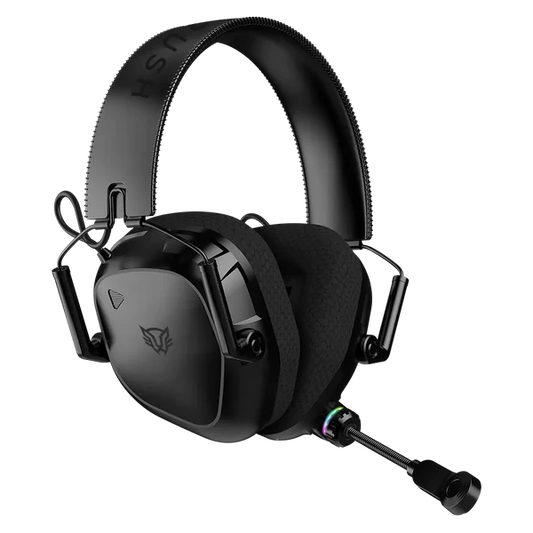 Audifonos Gamer Balam Rush Pilot Pro Hs808 / Diadema Inalambricos / Compatible Pc - Consolas - Dispositivos Moviles / Sonido Envolvente / Recargable / Micro Fijo / Rgb / Bt - Usb / Negro / Br-938587