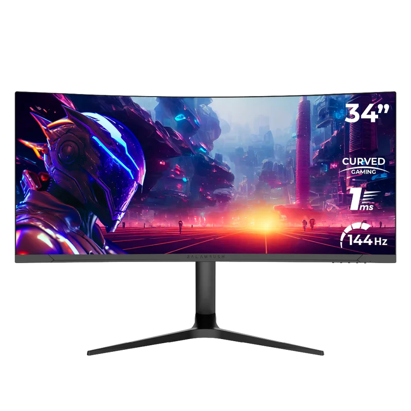 Monitor Gamer Balam Rush Extreme Earth Mgx34c / 34 Pul / Curvo / Wqhd / 144 Hz / R1500 / 1 Ms / Ultra Wide / Dc - Hdmi - Dp - Audio / Iluminacion Rgb / Sin Bordes / Free Sync / Negro / Br-938655