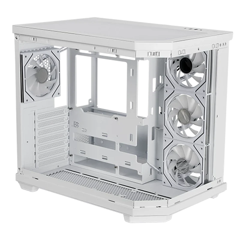 Gabinete Gamer Balam Rush Tank Master 9600tb / Media Torre / Atx - Micro Atx - Itx / Paneles Removibles Cristal Templado / 4x Ventiladores Argb / Soporte Para Enfriamiento / Blanco / Br-938686