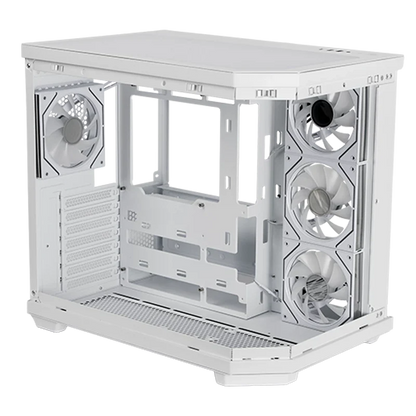 Gabinete Gamer Balam Rush Tank Master 9600tb / Media Torre / Atx - Micro Atx - Itx / Paneles Removibles Cristal Templado / 4x Ventiladores Argb / Soporte Para Enfriamiento / Blanco / Br-938686