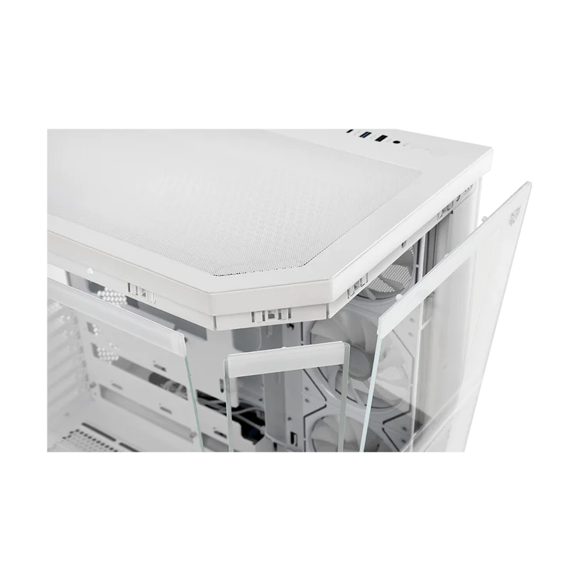 Gabinete Gamer Balam Rush Tank Master 9600tb / Media Torre / Atx - Micro Atx - Itx / Paneles Removibles Cristal Templado / 4x Ventiladores Argb / Soporte Para Enfriamiento / Blanco / Br-938686