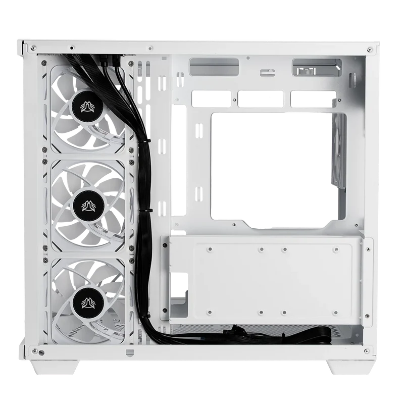 Gabinete Gamer Balam Rush Tank Master 9600tb / Media Torre / Atx - Micro Atx - Itx / Paneles Removibles Cristal Templado / 4x Ventiladores Argb / Soporte Para Enfriamiento / Blanco / Br-938686