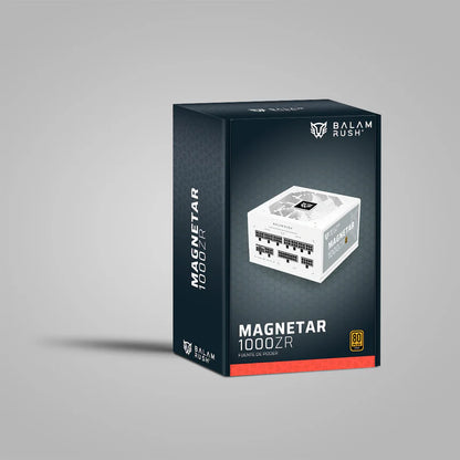 Fuente De Poder Gamer Balam Rush Magnetar 1000zr / 1000 W / Atx 3.0 / Full Modular / Certificada 80 Plus Gold / Bajo Nivel De Ruido / Uvp, Ovp, Opp Y Scp / Blanco / Br-940313