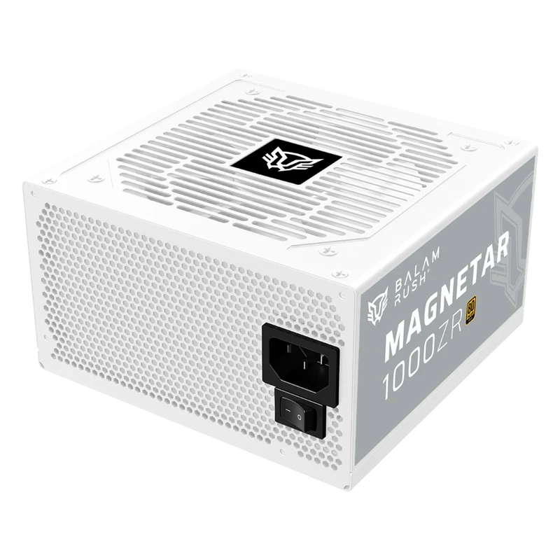 Fuente De Poder Gamer Balam Rush Magnetar 1000zr / 1000 W / Atx 3.0 / Full Modular / Certificada 80 Plus Gold / Bajo Nivel De Ruido / Uvp, Ovp, Opp Y Scp / Blanco / Br-940313