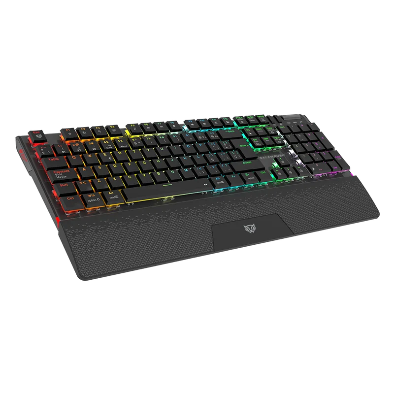 Teclado Gamer Balam Rush Dominate Expert Gk979i / Dual Recargable / Usb C - Bt Dongle / Multidispositivos / Rgb / 105 Teclas / EspaÑol / Ergonomico / Mecanico / Win- Ios - Android / Negro / Br-940382