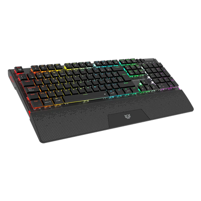Teclado Gamer Balam Rush Dominate Expert Gk979i / Dual Recargable / Usb C - Bt Dongle / Multidispositivos / Rgb / 105 Teclas / EspaÑol / Ergonomico / Mecanico / Win- Ios - Android / Negro / Br-940382
