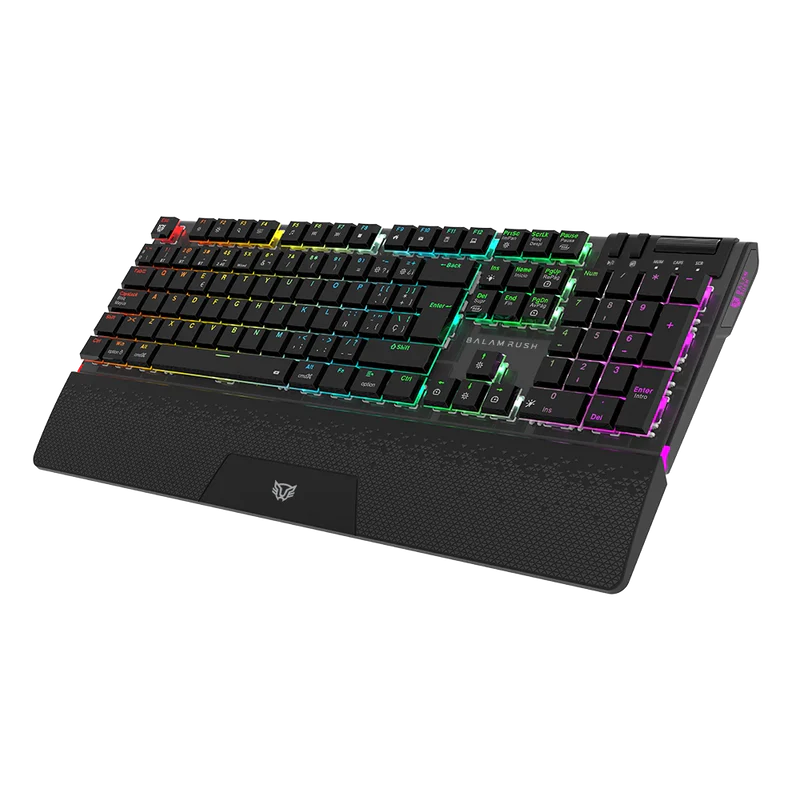Teclado Gamer Balam Rush Dominate Expert Gk979i / Dual Recargable / Usb C - Bt Dongle / Multidispositivos / Rgb / 105 Teclas / EspaÑol / Ergonomico / Mecanico / Win- Ios - Android / Negro / Br-940382