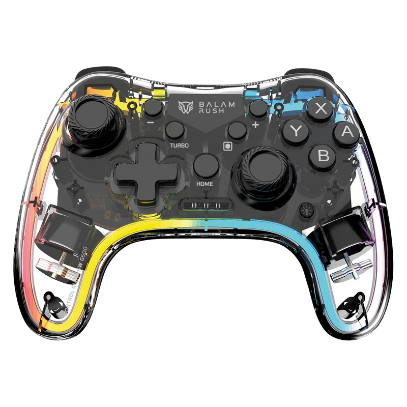 Gamepad Balam Rush Kontrol Glow Swg600 / Control Game Pad Inalambrico Recargable / Bt 5.0 / Rgb / Vibracion Dual / Axis Gyro / 8hr De Juego / N Switch Lite Oled - Android - Ios - Pc / Br-940467