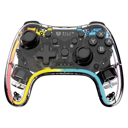 Gamepad Balam Rush Kontrol Glow Swg600 / Control Game Pad Inalambrico Recargable / Bt 5.0 / Rgb / Vibracion Dual / Axis Gyro / 8hr De Juego / N Switch Lite Oled - Android - Ios - Pc / Br-940467