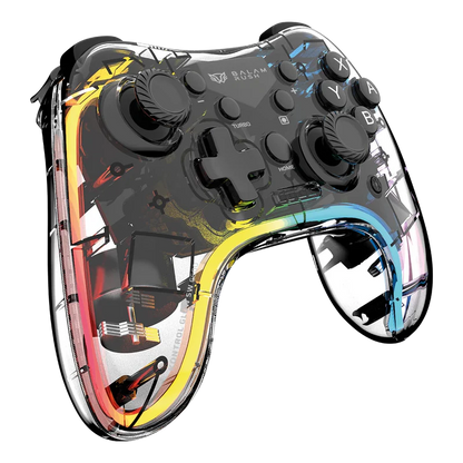 Gamepad Balam Rush Kontrol Glow Swg600 / Control Game Pad Inalambrico Recargable / Bt 5.0 / Rgb / Vibracion Dual / Axis Gyro / 8hr De Juego / N Switch Lite Oled - Android - Ios - Pc / Br-940467