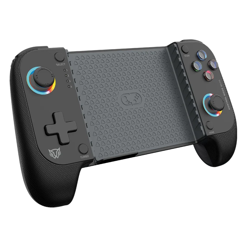 Gamepad Gamer Balam Rush Kontrol Move G626 / Game Pad Control / Inalambrico - Bt 5.0 / P- Celular / Android - Ios / Rgb / Recargable / Turbo - Vibracion Dual / Joystick Anti Drift / Negro / Br-940474